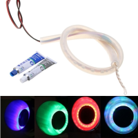 Dc12v Motorcycle Modified Exhaust Pipe Heated Led Light Lamp Strip