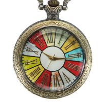 Deffrun Vintage Simple Roman Number Pocket Watch