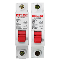 Delixi® Dz47s 1p/c Ac 230/400v 6/16a 1p Plastic Air Switch Miniature Circuit Breaker