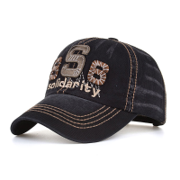 Denim Letters Embroidered Baseball Casual Outdoor Hat