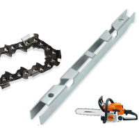 Depth Gauge Combo File Guide Tool Chainsaw Saw Chain Guide Bar Groove Cleaner