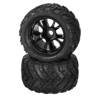Dhk Hobby 8384 001 Wheel Tire Tyre Rim Complete 2pcs 1/8 8384 Zombie 8e Rc Car Part