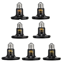 Diameter 80mm Black Infrared Ceramic Emitter Heat Light Lamp Bulb For Reptile Pets Brooder Ac110v