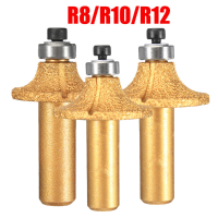 Diamond Stone Marble Grinding Edge Router Bit 1/2 Inch Shank R8/r10/r12 Woodworking Cutter Tool