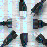 Digoo Ac Power Extension Cable Cord 1x 3m Eu Or 10x 0.3M Eu Us Black Pvc Rubber