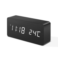Digoo Dg Ac2 3 Mode Wooden Voice Control Led Digital Alarm Clock Multifunctional Display Time Temperature Desk Clock