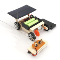 Diy 135*98*57mm Solar Panel Remote Control Car Toy For Children