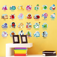 Diy Children's Nursery School Background Alphabet Wall Stickers
