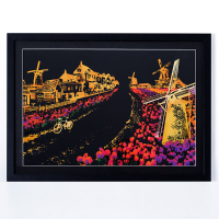 Diy Painting Scratch Scraping Drawing Paper World Sightseeing Pictures Creative Gift Home Decor Painting