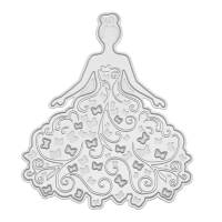 Dress Woman Cutting Mold Metal Cutting Dies Scrapbooking Album Diy Decoration