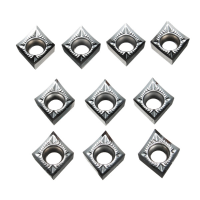 Drillpro 10pcs Ccgt060204 Ak H01 Inserts For Aluminum