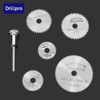 Drillpro 6pc Hss Circular Saw Blade Set For Metal & Dremel Rotary Tools