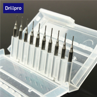 Drillpro Db M4 10pcs 0.8Mm Tungsten Steel Milling Cutter Bits 3.175Mm Shank End Mills
