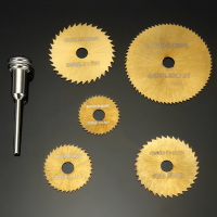 Drillpro Sw B2 6pcs Hss Circular Saw Blades Set Titanium Coated Saw Blades For Dremel Rotary Tools
