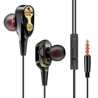 [Dual Dynamic Drivers] FONGE R6 Heavy Bass Earphone 3.5Mm Jack Stereo Music Headphone with Mic