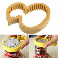 Duck Shaped Non Slip Silicone Bottle Cap Jar Can Opener