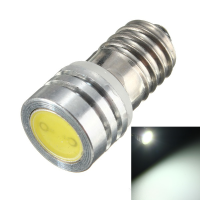 E10 Cob 1w 1 Smd Led Lamp Threaded 6v Xenon Lights Bike Highlight White Car