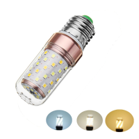 E27 12w Dimmable Smd2835 60leds Warm White Natural White Pure White Corn Light Bulb Ac220v