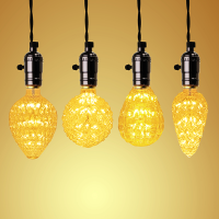 E27 3W Vintage Edison Warm White Holiday Democratic Light Bulb for Party Christmas AC85 265V