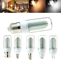 E27 B22 E14 E12 G9 Gu10 5w 500lm Smd2835 84leds Warm White Pure White Corn Light Bulb Ac85 265v