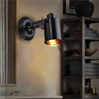 E27 Nordic Retro Wall Lamp Spotlight Fixture Adjustable For Bedroom Bar Balcony Entrance 110 220v