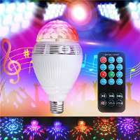 E27 Rgb Smart Bluetooth Led Stage Light Bulb Auto Rotation Music Play Lamp For Party Club Ac110 240v