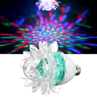 E27 Rotating Club Party Bar Ktv Crystal Rgb Stage Light Disco Dj Led Laser Lamp