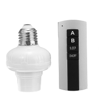 E27 Screw Wireless Remote Control Switch Lamp Holder Bulb Adapter Cap Socket AC185 265V