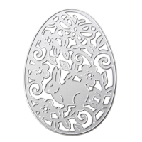Easter Egg Bunny Pattern Scrapbooking Diy Album Card Paper Diary Craft Maker Metal Cutting Dies