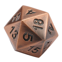 Ecubee Antique Color Solid Metal Polyhedral Dice Role Playing Rpg 7 Dice Set With Bag