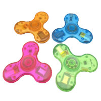 Ecubee Bluetooth Music Led Hand Spinner Clear Fidget Spinner Finger Focus Reduce Stress Gadget