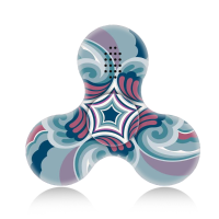 Ecubee Bluetooth Music Led Hand Spinner Star Fidget Spinner Finger Focus Reduce Stress Gadget