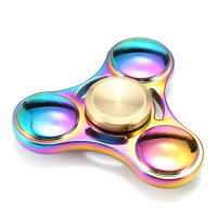 Ecubee Colorful Fidget Hand Spinner Gadget Tri Spinner Finger Focus Reduce Stress Gadgets