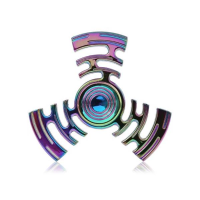 Ecubee Colorful Fidget Spinner Hand Spinner Gadget Tri Spinner Focus Reduce Stress Gadgets