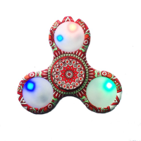Ecubee Edc Abs Hand Spinner Led Light Spinner Fidget Spinner Reduce Stress Gadget