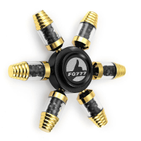 Ecubee Edc Detachable Fidget Spinner Hand Spinner Finger Reduce Stress Gadget 6 Arms Black