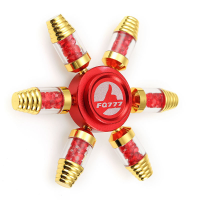 Ecubee Edc Fidget Spinner Hand Spinner Finger Reduce Stress Gadget 6 Arms Red