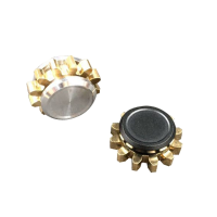 Ecubee Edc Gear Shape Hand Spinner Brass Fidget Spinner Finger Reduce Stress Gadget