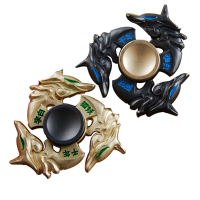 Ecubee Edc Hand Spinner Gadget Tri Spinner Finger Spiral Bearing Fidget Reduce Stress Gadget