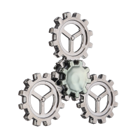 Ecubee Edc Hand Spinner Gear Spinner Fidget Spinner Finger Gadget 3 Colors