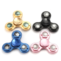 Ecubee Edc Hand Spinner Led Light Fidget Spinner Finger Focus Reduce Stress Gadget