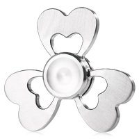 Ecubee Edc Hand Spinner Silver Fidget Spinner Finger Focus Reduce Stress Gadget