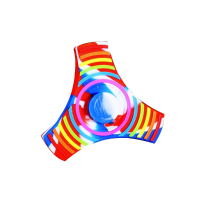 Ecubee Edc Hard Silicone Fidget Spinner Rainbow Hand Spinner Gadget Finger Spinner 7 Colors