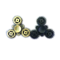 Ecubee Gear Fidget Spinner Edc Gold Black Hand Spinner Finger Spinner Gadgets