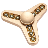 Ecubee Hand Spinner 9 Ball Gold Fidget Spinner Finger Focus Reduce Stress Gadget
