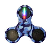 Ecubee Hand Spinner Abs Led Camouflage Blue Fidget Spinner Finger Focus Reduce Stress Gadget