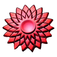 Ecubee Hand Spinner Abs Water Hibiscus Spinner Fidget Finger Focus Reduce Stress Gadget