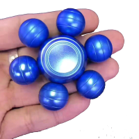Ecubee Hand Spinner Blue 6 Ball Fidget Spinner Finger Focus Reduce Stress Gadget