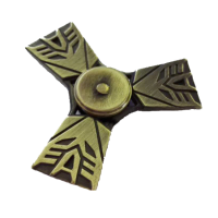Ecubee Hand Spinner Bronze 3 Pin Fidget Spinner Finger Focus Reduce Stress Gadget