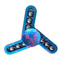Ecubee Hand Spinner Camouflage Blue Fidget Spinner Finger Focus Reduce Stress Gadget